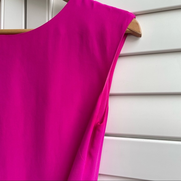 Cynthia Rowley 100% Silk Hot Pink Size 2 Dress - Picture 4 of 8